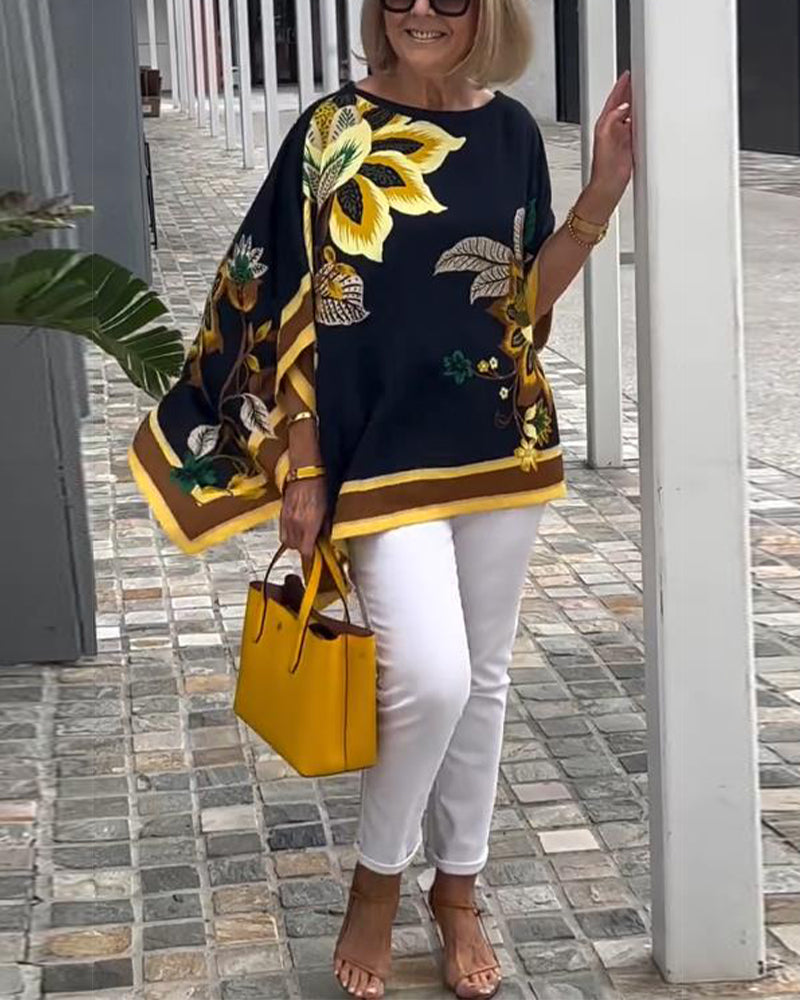 Rheala - Printed Casual Blouse