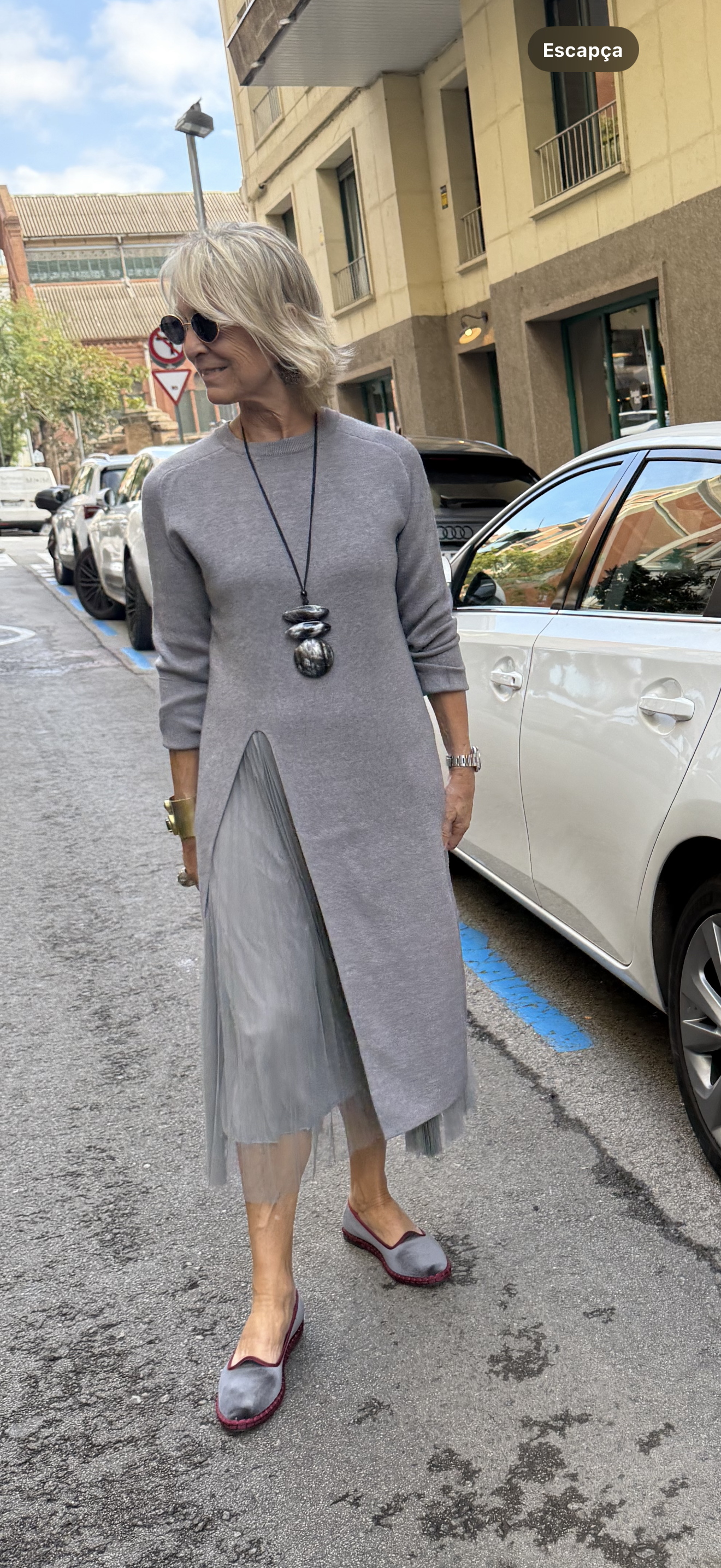 Gwenirra - Elegant Knitted Tulle Dress