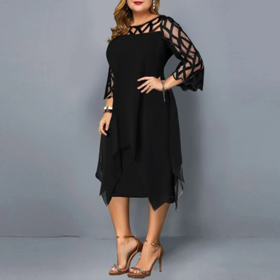 Laurienne - Plus Size Flowing Midi Dress