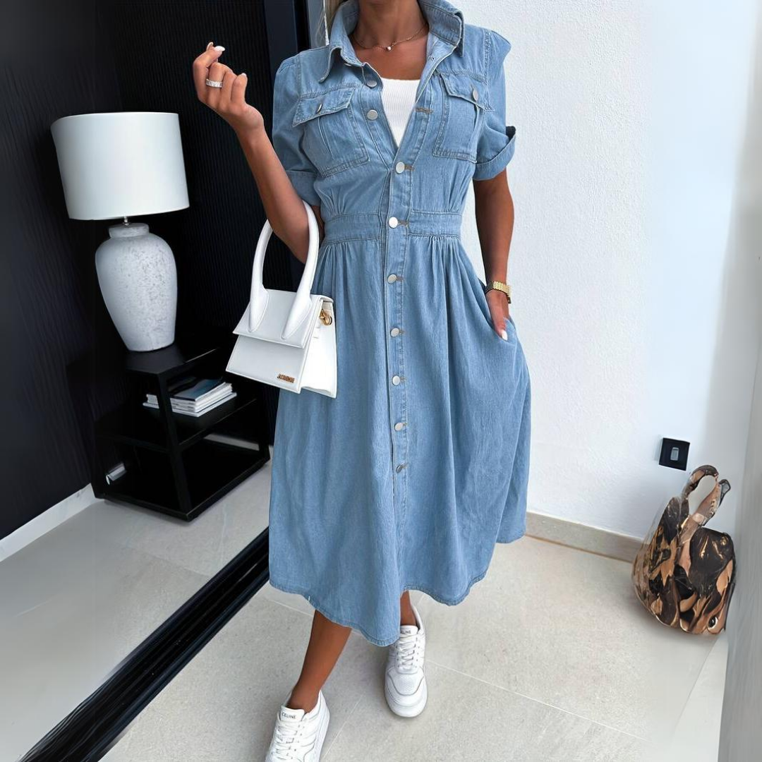 Alicia - Trendy denim dress