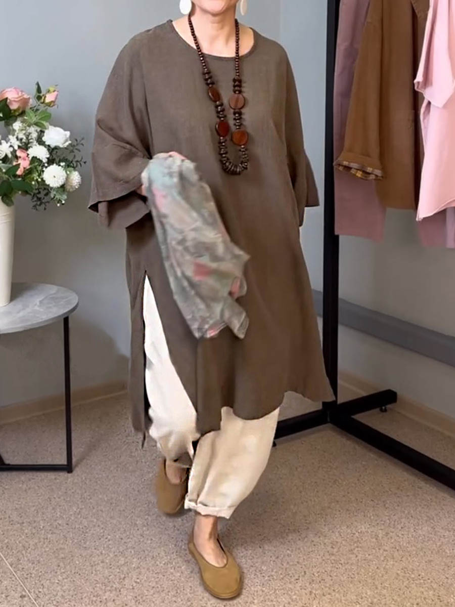 Isandra - Casual Long Linen Tunic
