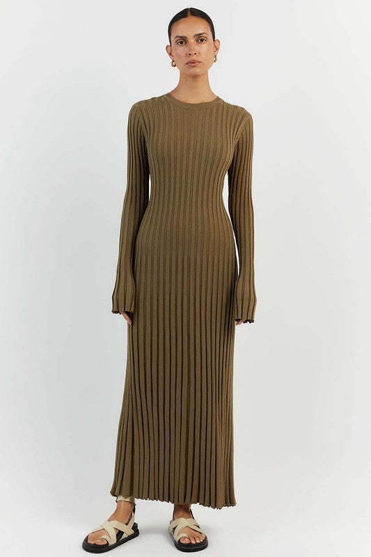 Céline - Women's Maxi Knit Dress