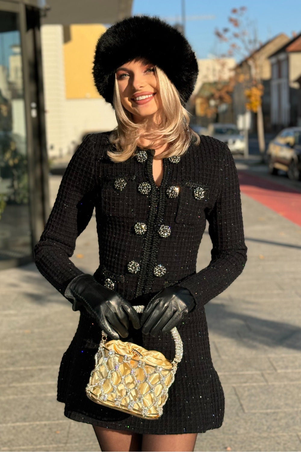 Colette Knee-length knit dress