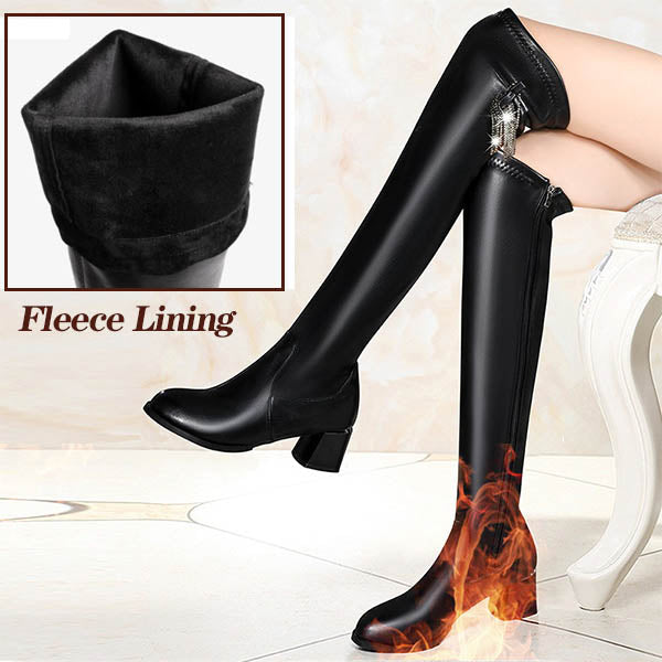 Kaelivr - Women's Warm Leather Ankle Boots