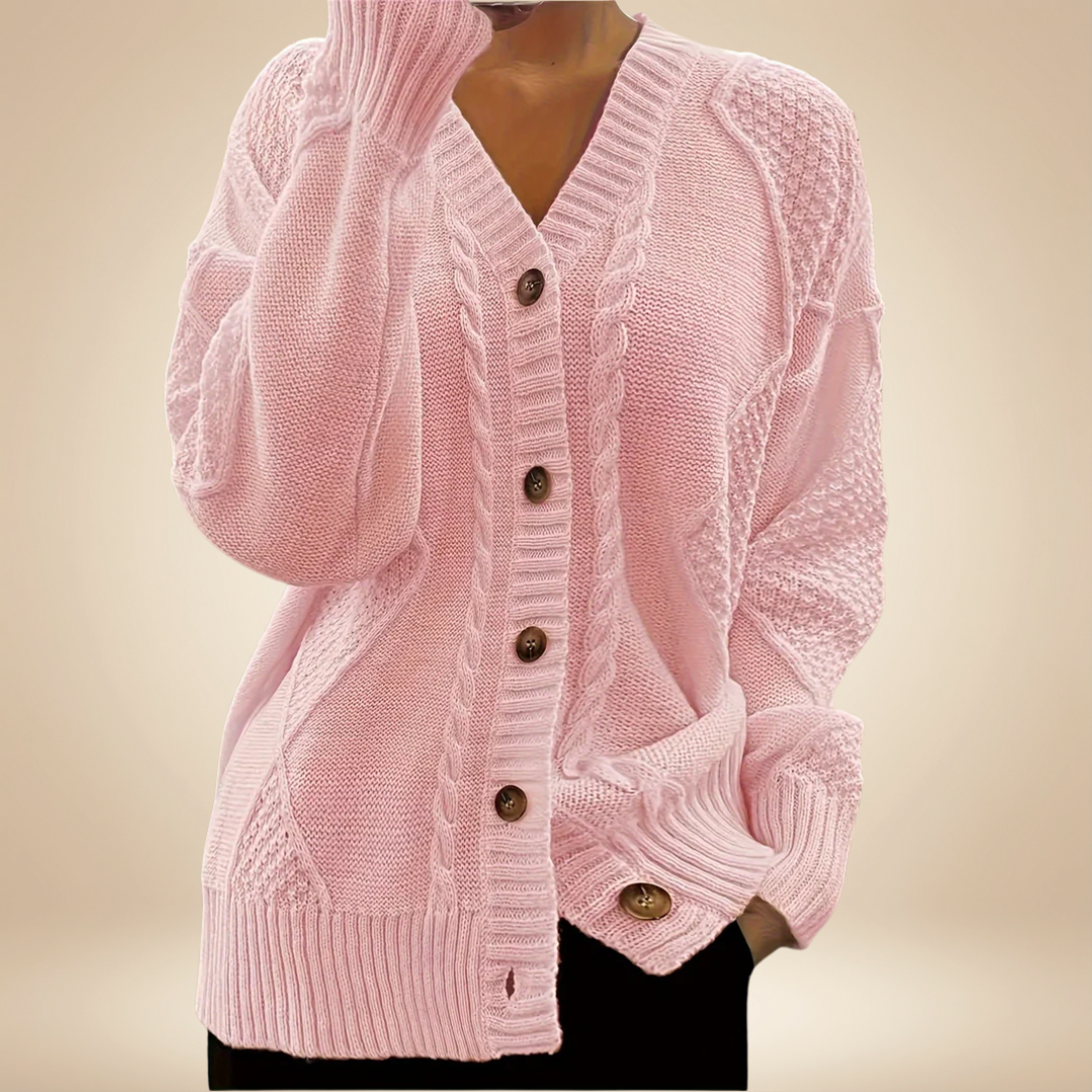 Liana - Elegant Buttoned Cardigan
