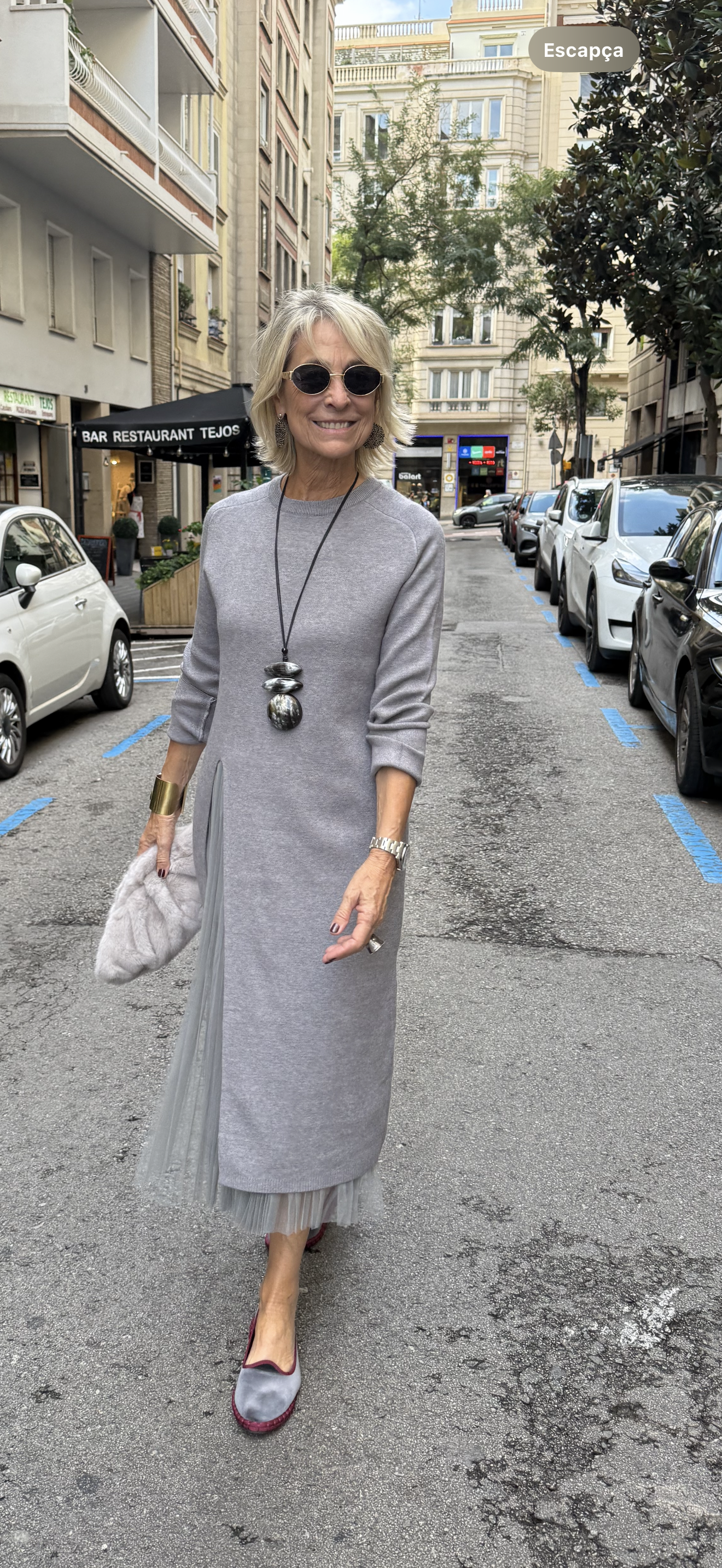 Gwenirra - Elegant Knitted Tulle Dress