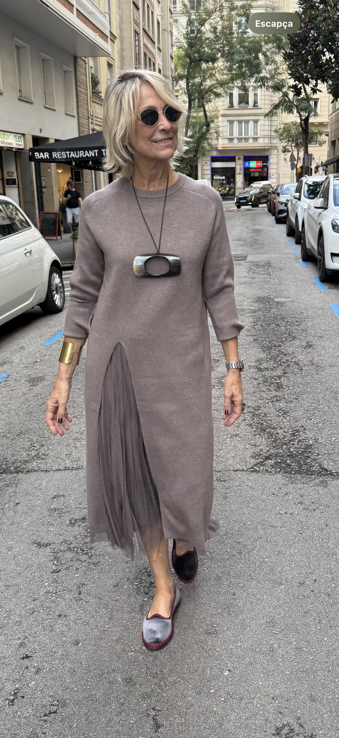 Gwenirra - Elegant Knitted Tulle Dress