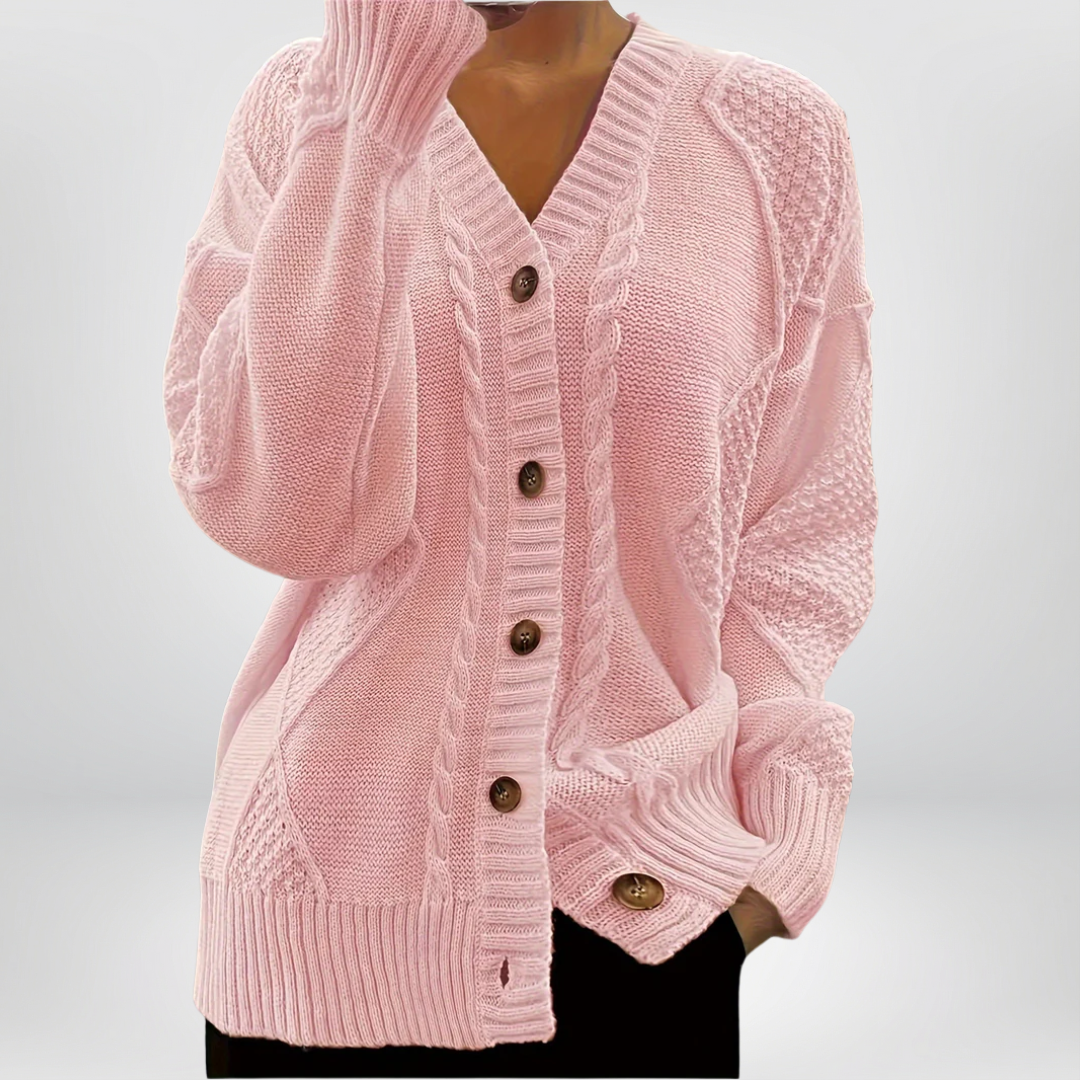 Liana - Elegant Buttoned Cardigan