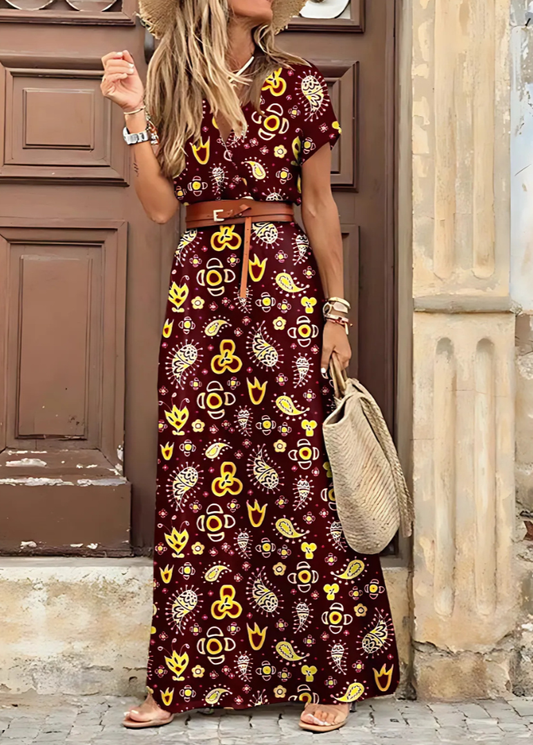 Alanis - Elegant Bohemian Maxi Dress
