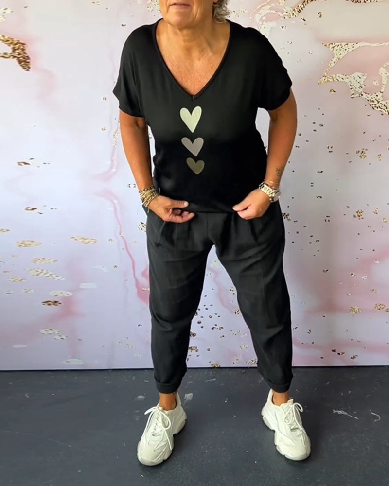 Tavira - Comfortable Casual Pants with Pocket and Solid Colour