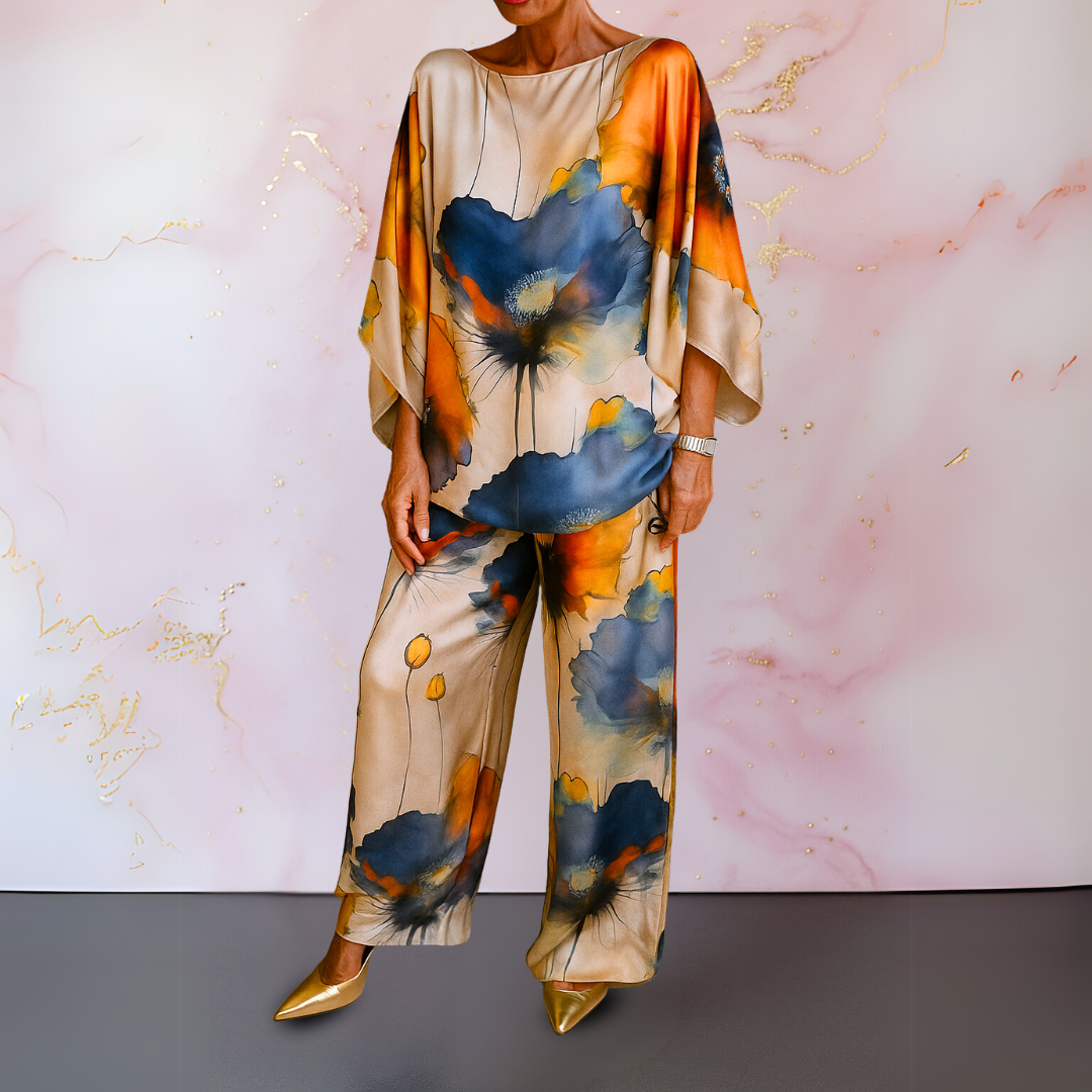 Ysella - Two-Piece Satin Set for Women with a Bold and Refined Style