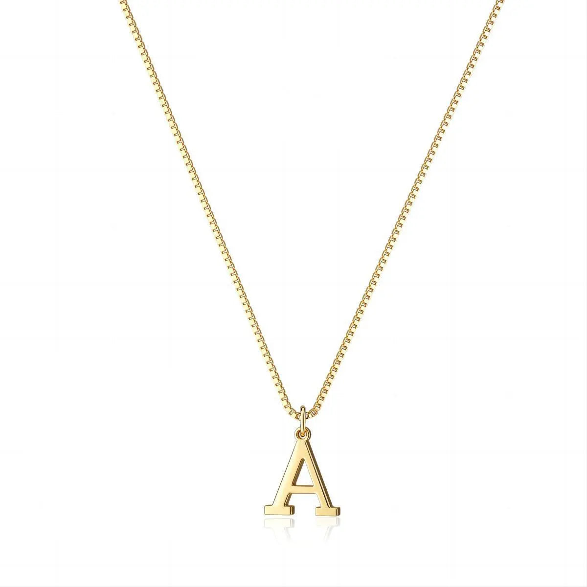 Necklace with initials of love letters