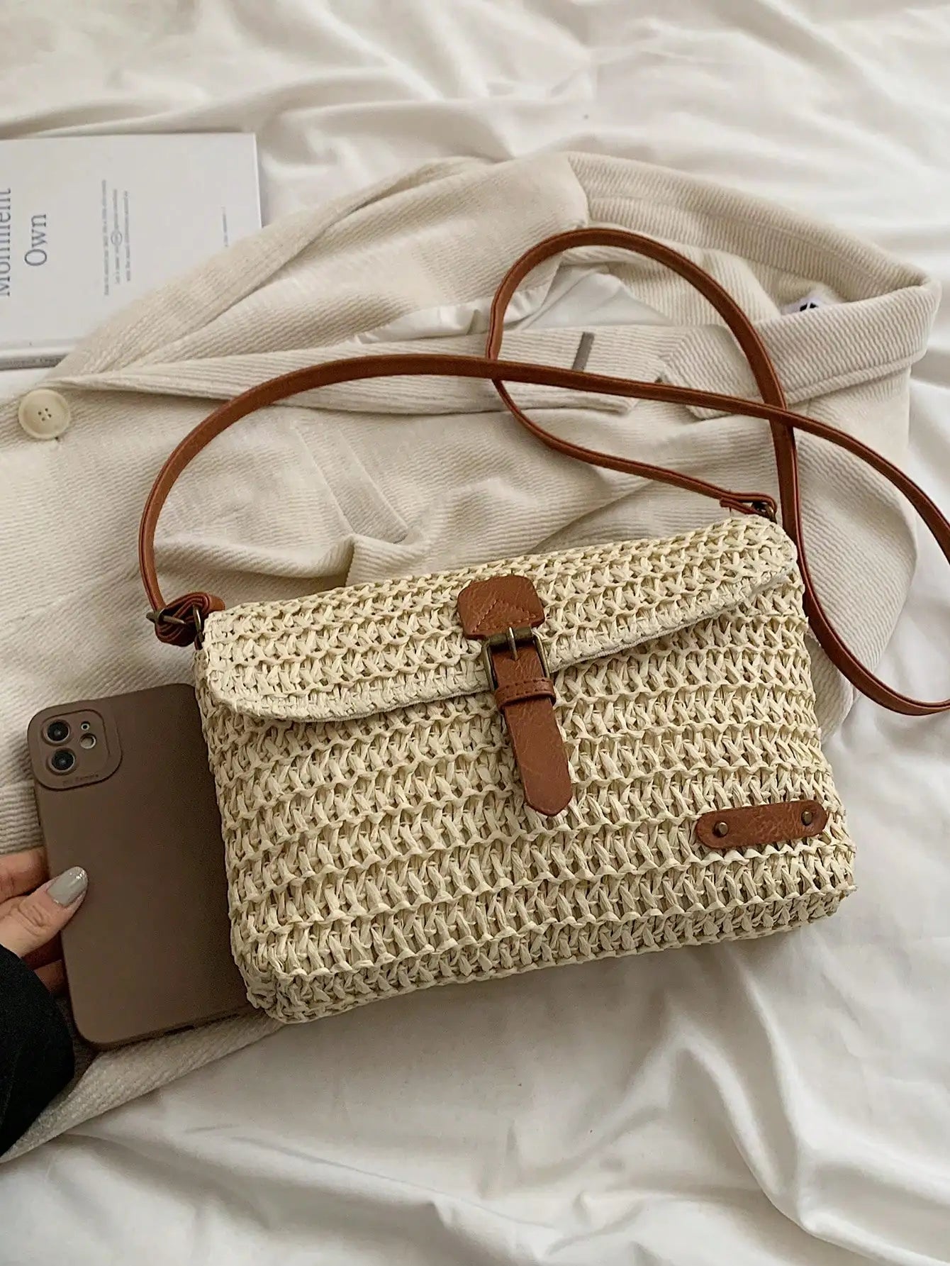 Evelien - Natural Straw Shoulder Bag - The Essential Summer Accessory