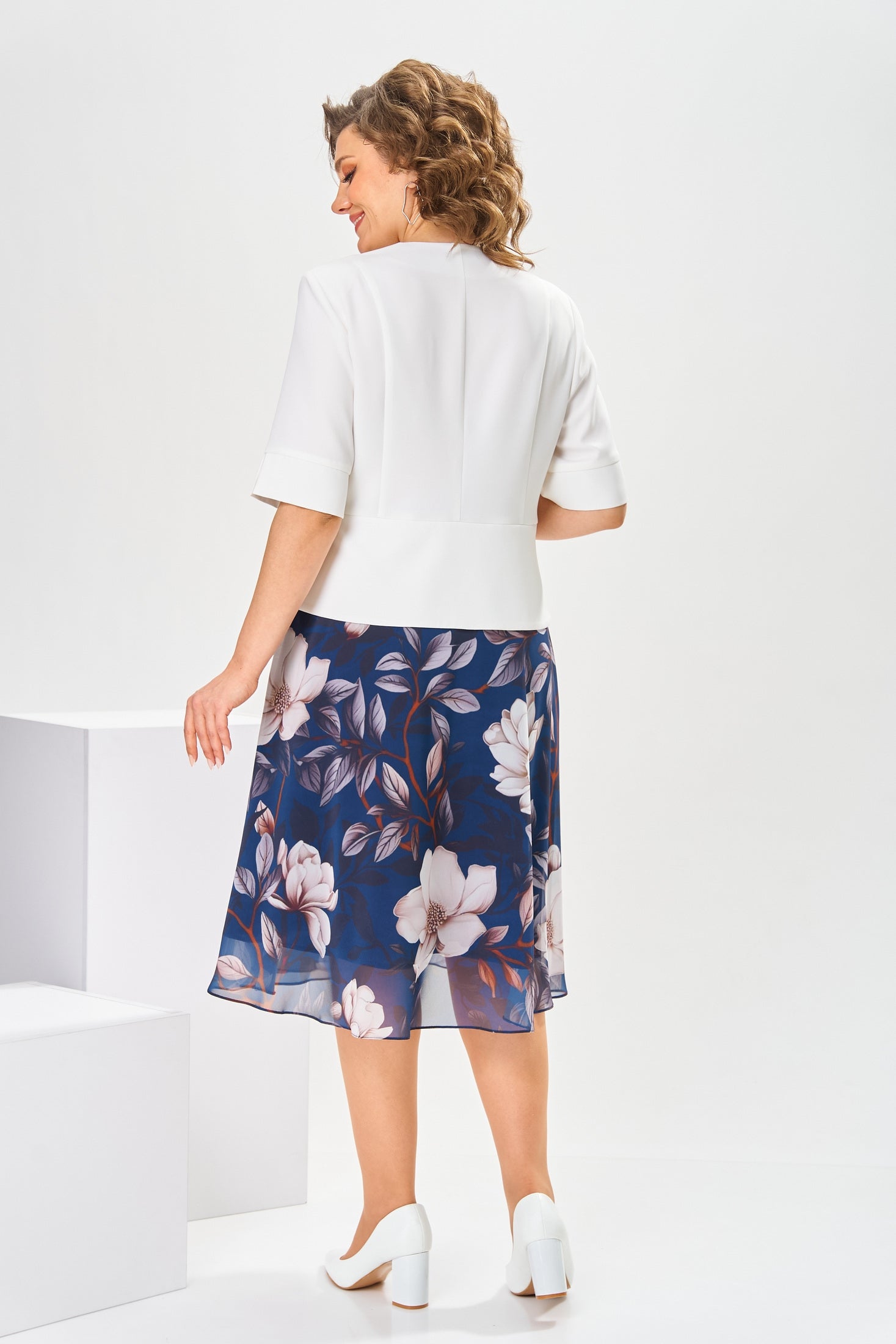 Adelisa - High Quality Cotton and Silk Dress for Natural Elegance