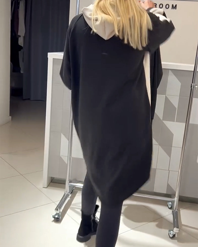 Kalirissa - Hooded Dress with Floral Print