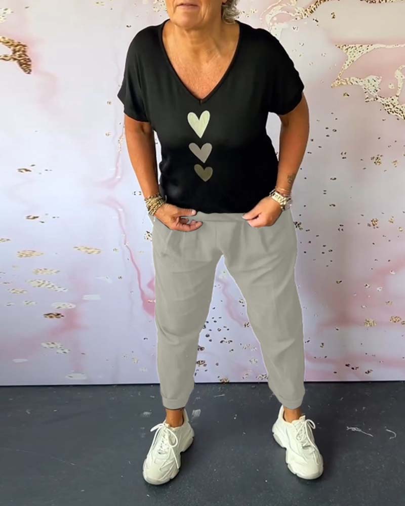 Tavira - Comfortable Casual Pants with Pocket and Solid Colour