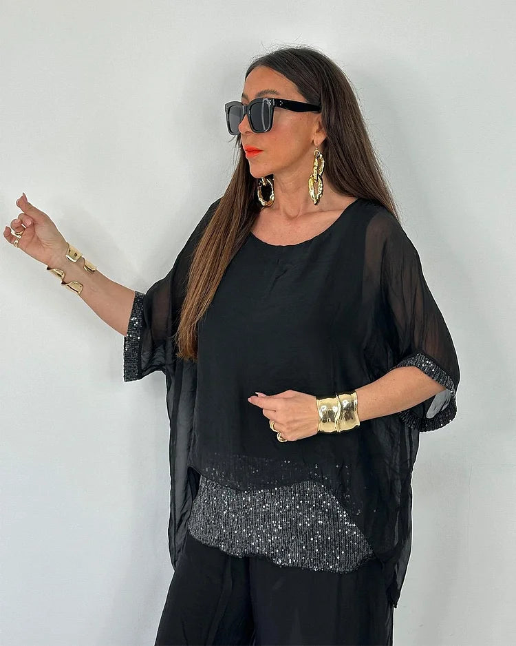 Aurélie - Chic Two-Piece Summer Set - Flowing Elegance and Lightweight Comfort