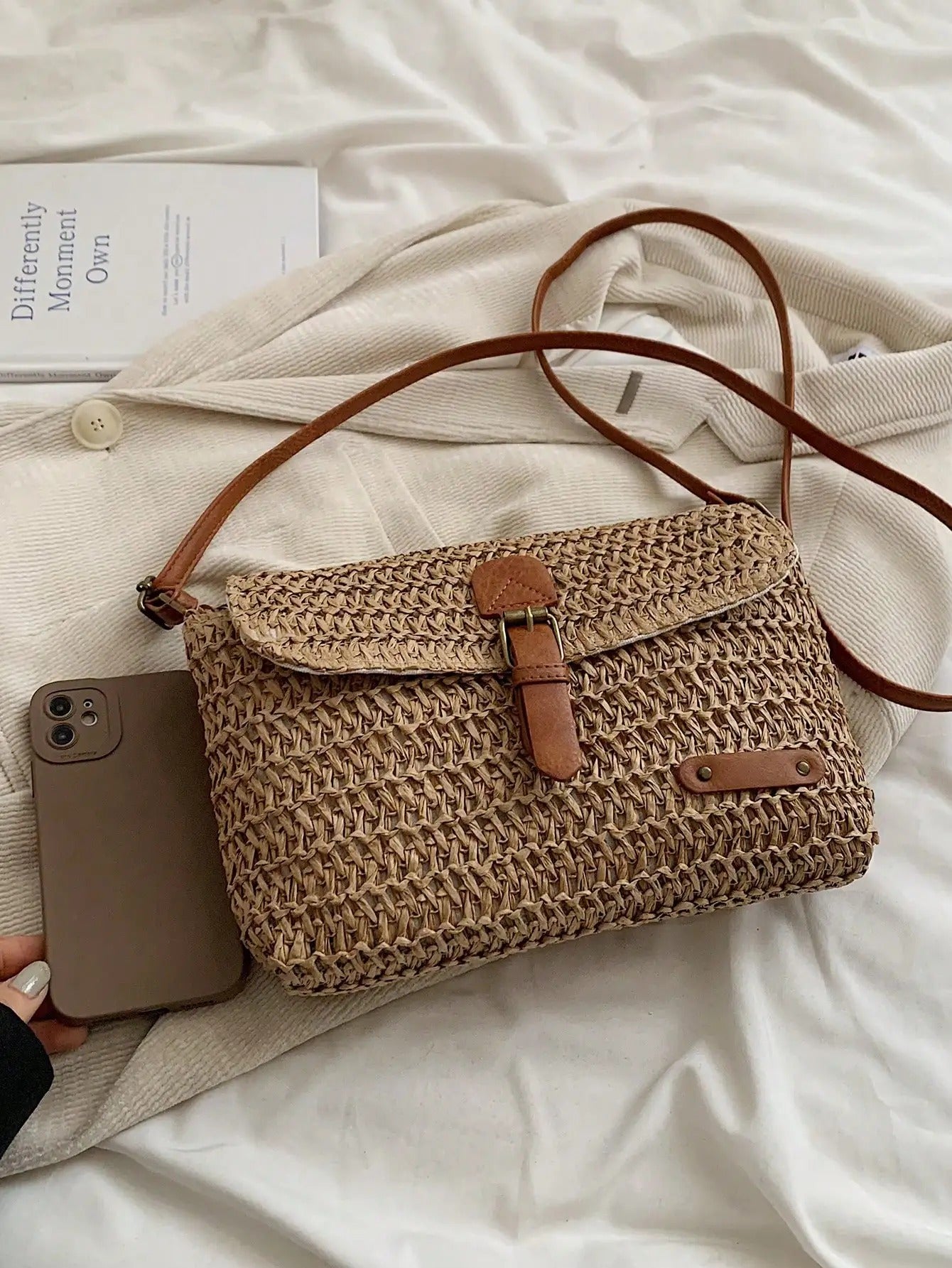 Evelien - Natural Straw Shoulder Bag - The Essential Summer Accessory
