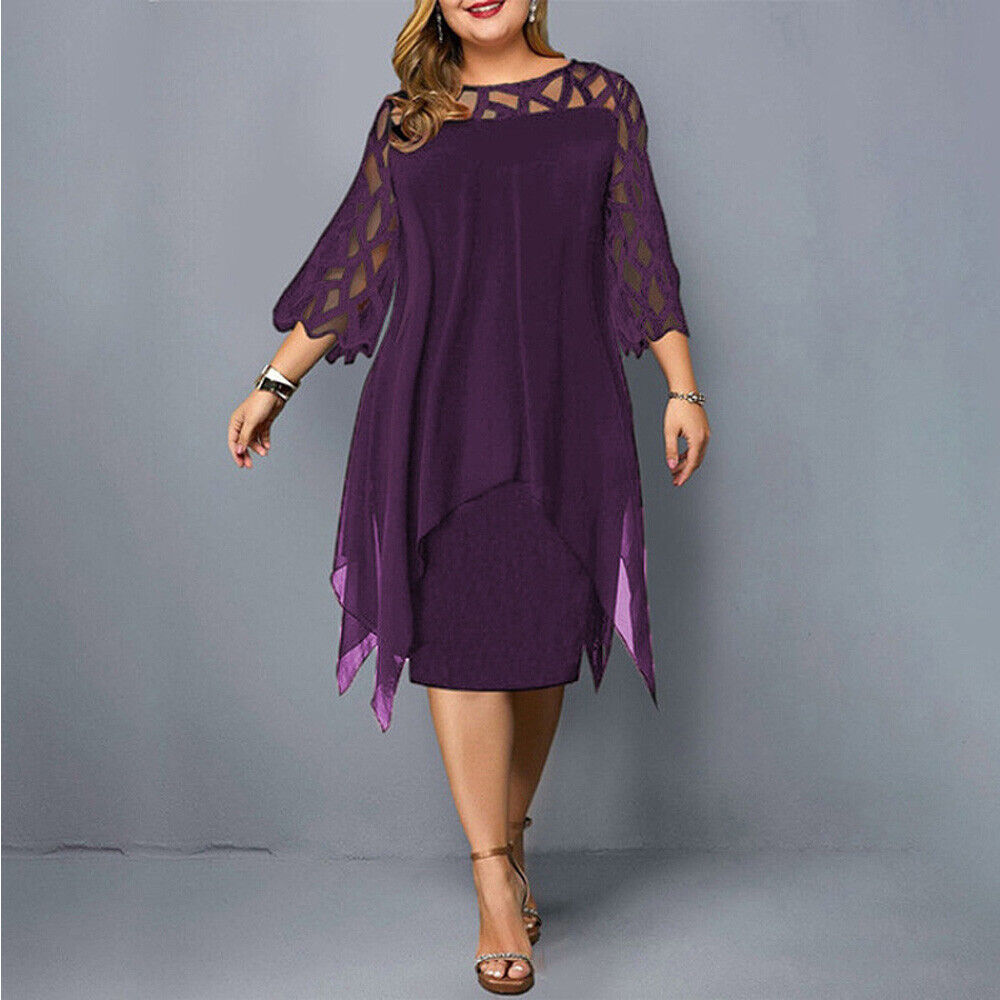 Laurienne - Plus Size Flowing Midi Dress