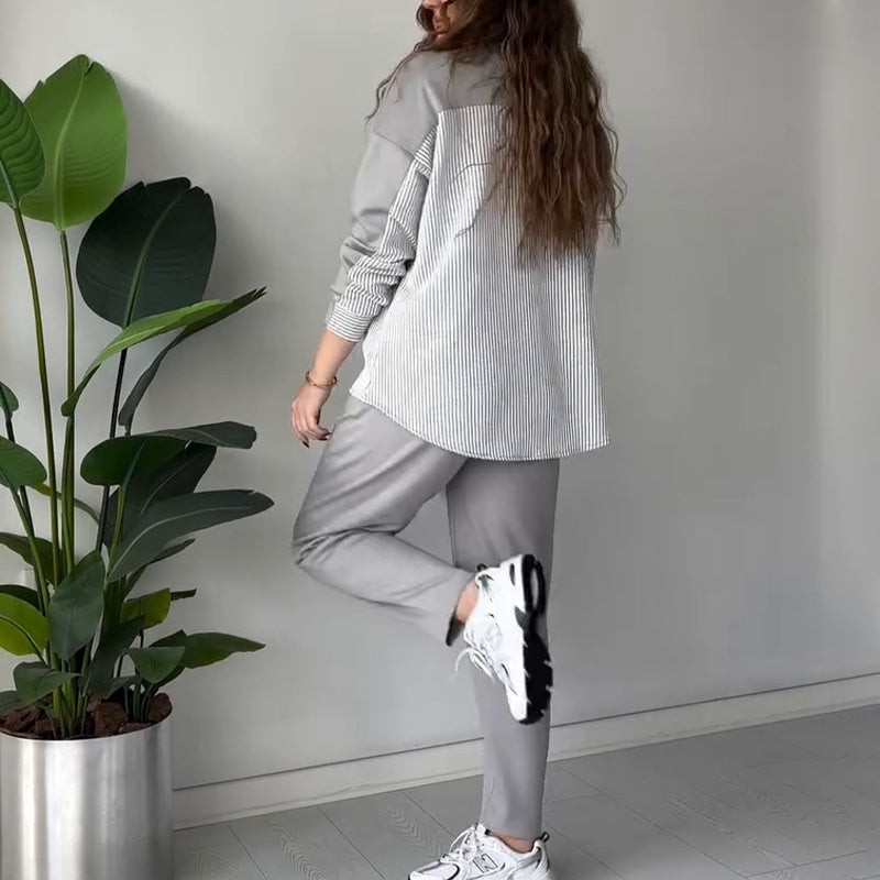 Anouk - Two Piece Colour Block Lounge Set