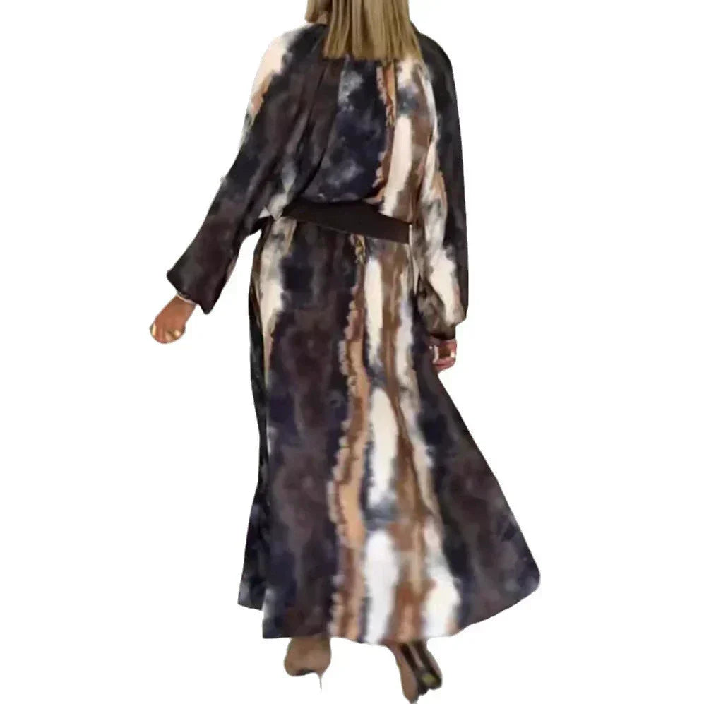 Selma - Elegant Tie & Dye Long Dress