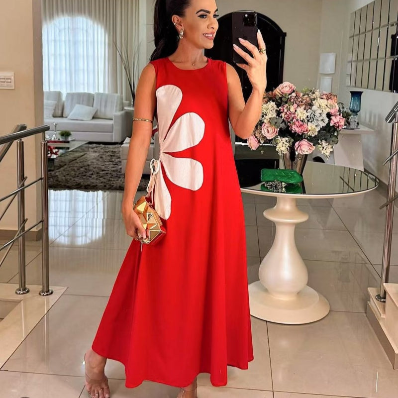 Isavelle - Sleeveless Floral Print Dress