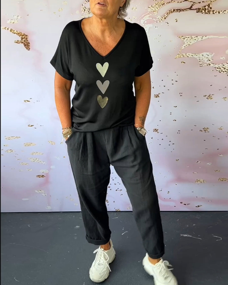 Tavira - Comfortable Casual Pants with Pocket and Solid Colour