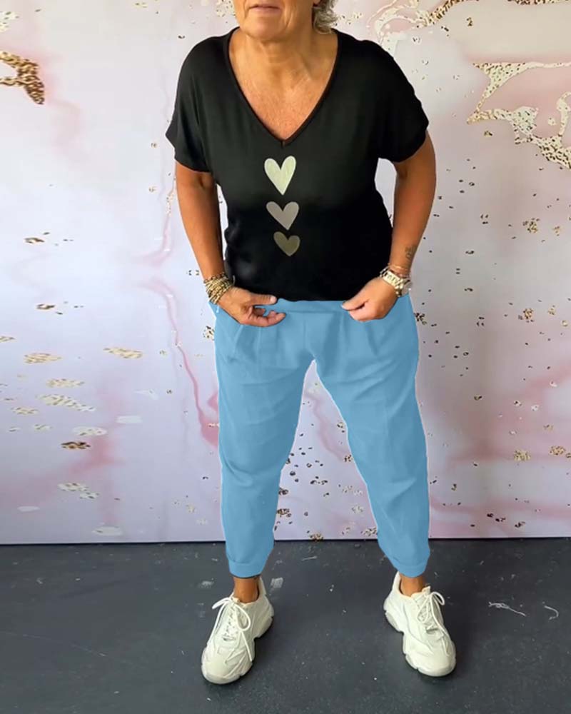 Tavira - Comfortable Casual Pants with Pocket and Solid Colour