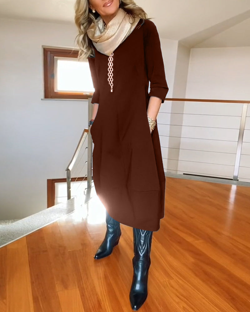 Inès - Elegant and Comfortable Vintage Maxi Dress