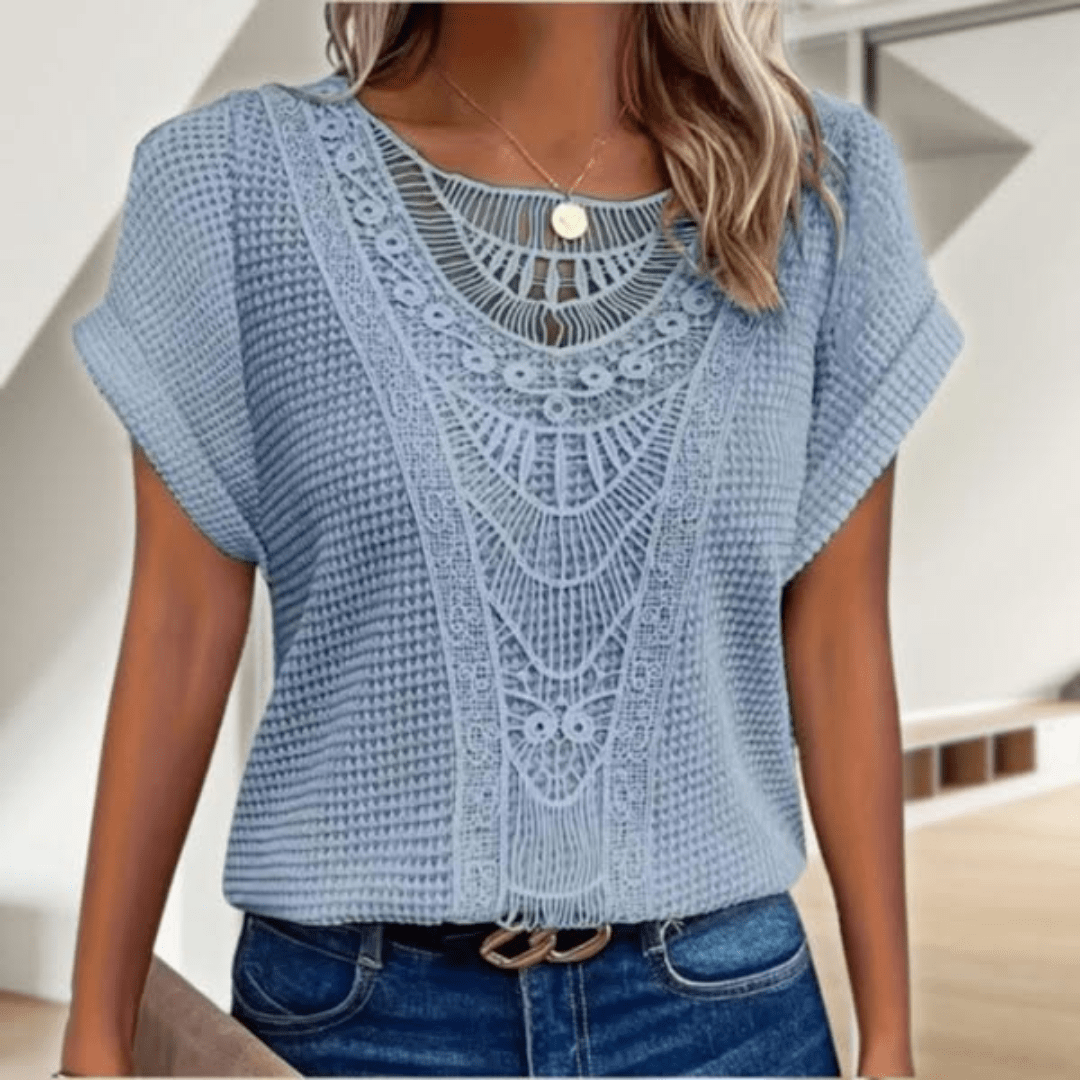 Aina - Elegant Ibiza style blouse