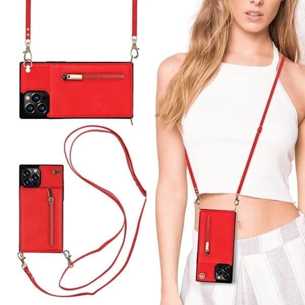 Angélique - iPhone case with cord and card holder