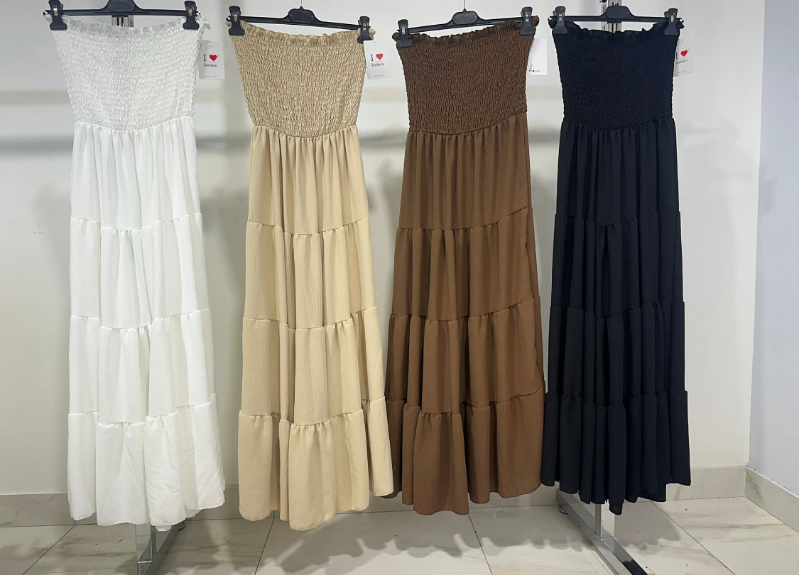 Brisaya - Elegant Strapless Long Dress