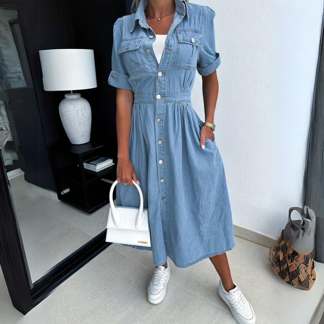 Alicia - Trendy denim dress