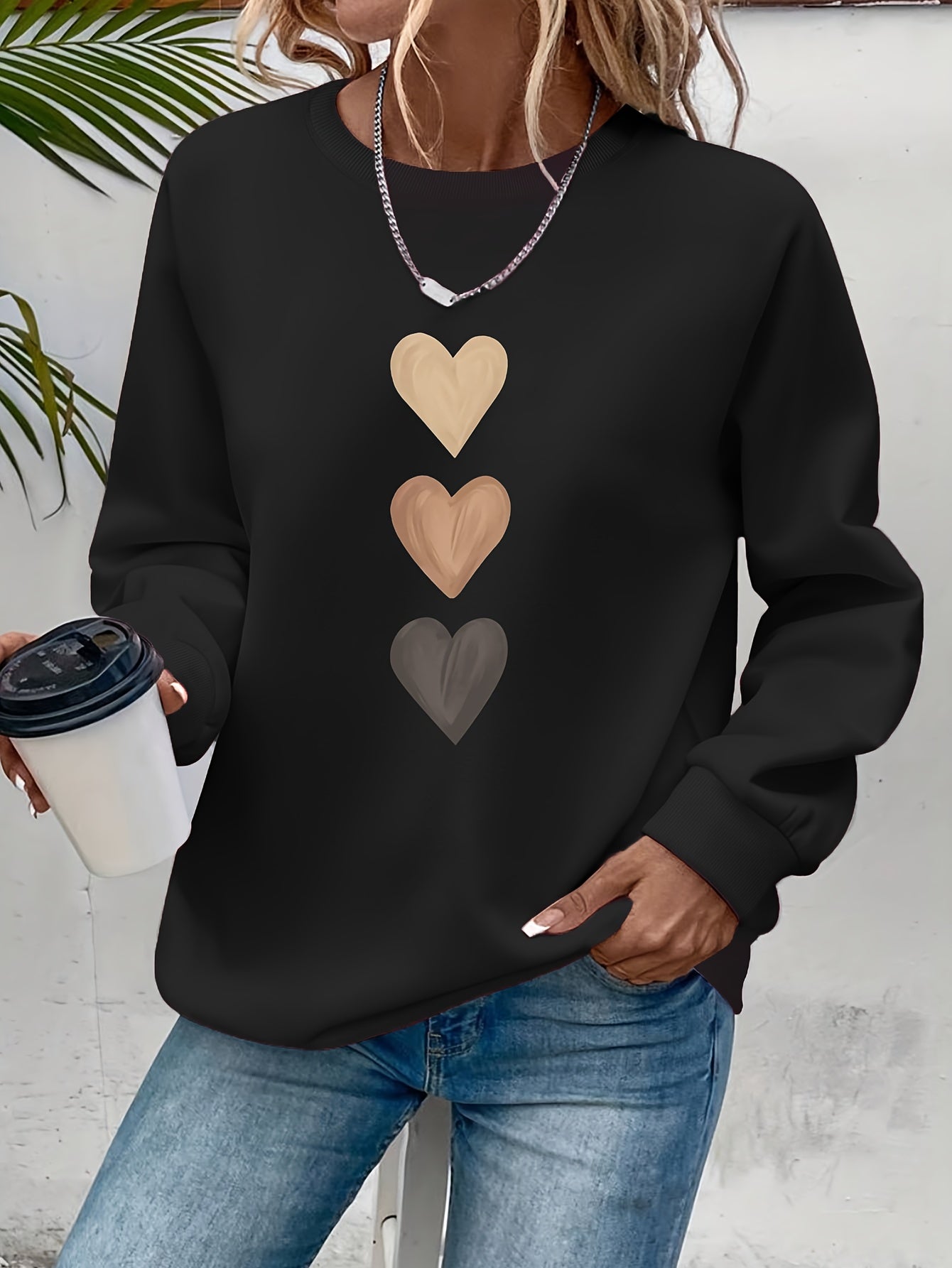 Belviera - Soft Heart Pattern Sweater