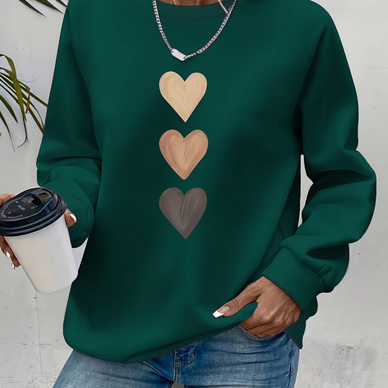Belviera - Soft Heart Pattern Sweater