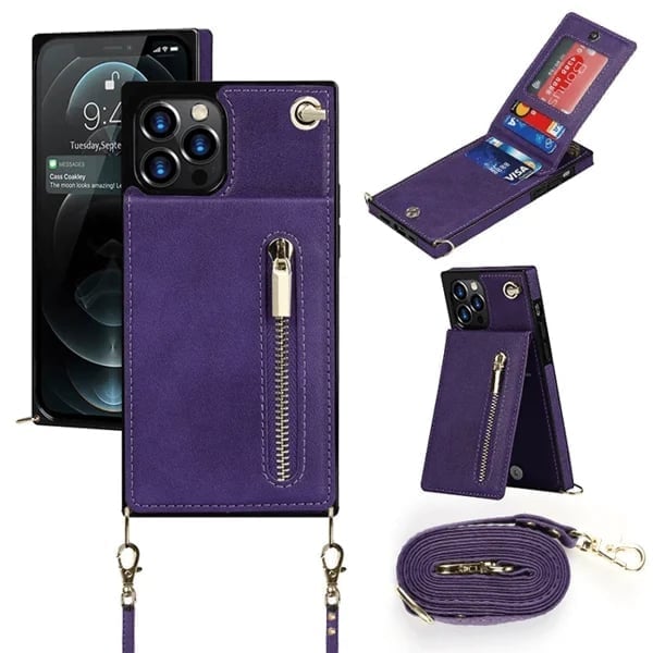Angélique - iPhone case with cord and card holder