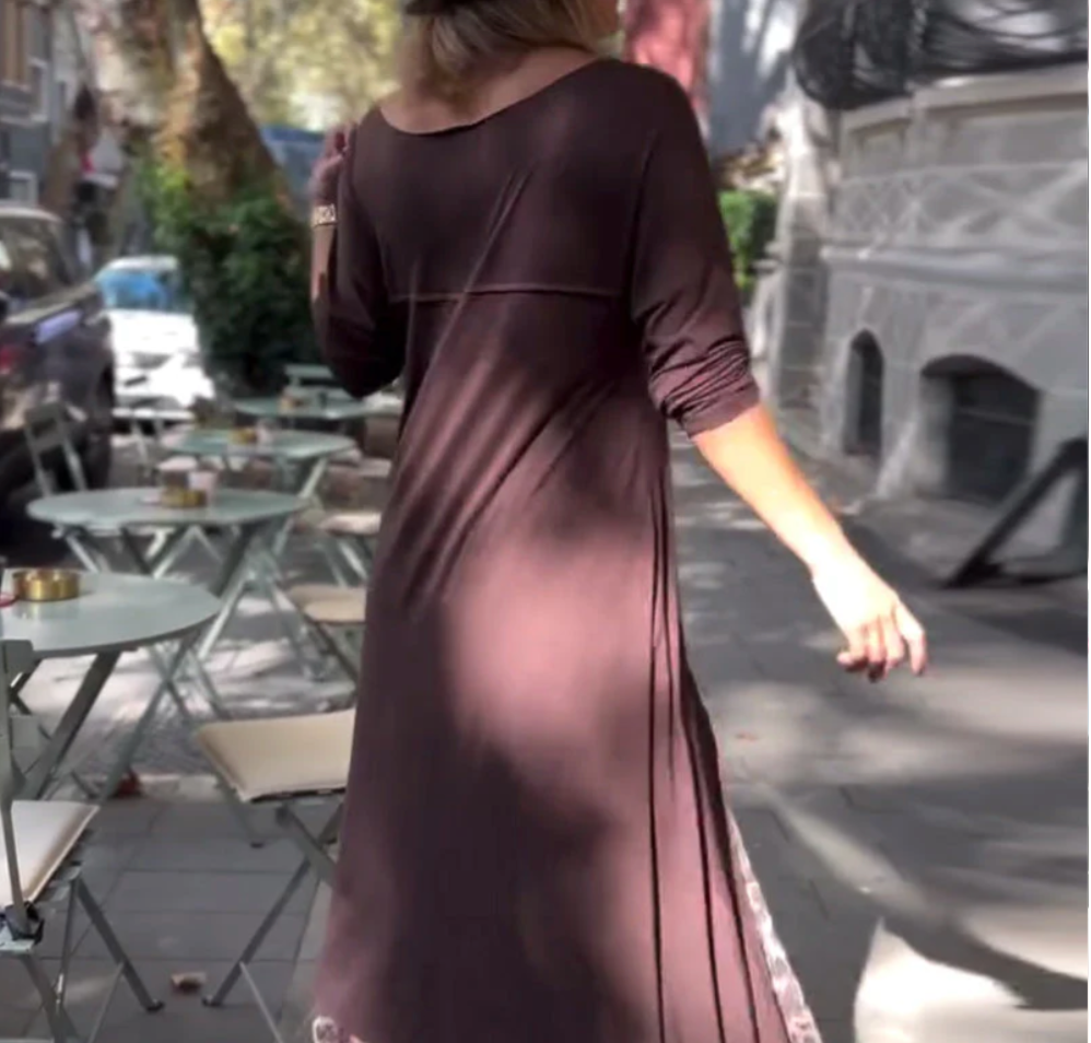 Evelorae - Chic Asymmetrical Dress with Tulle Skirt