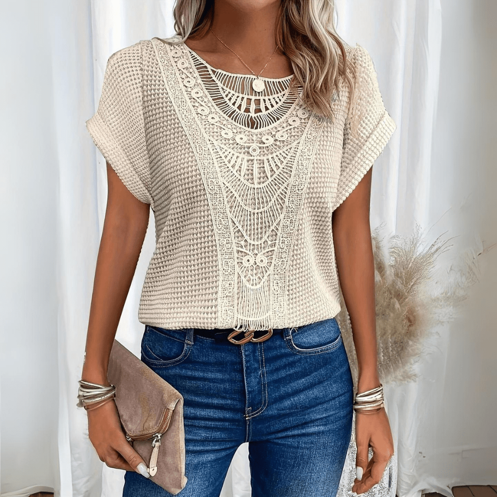 Aina - Elegant Ibiza style blouse