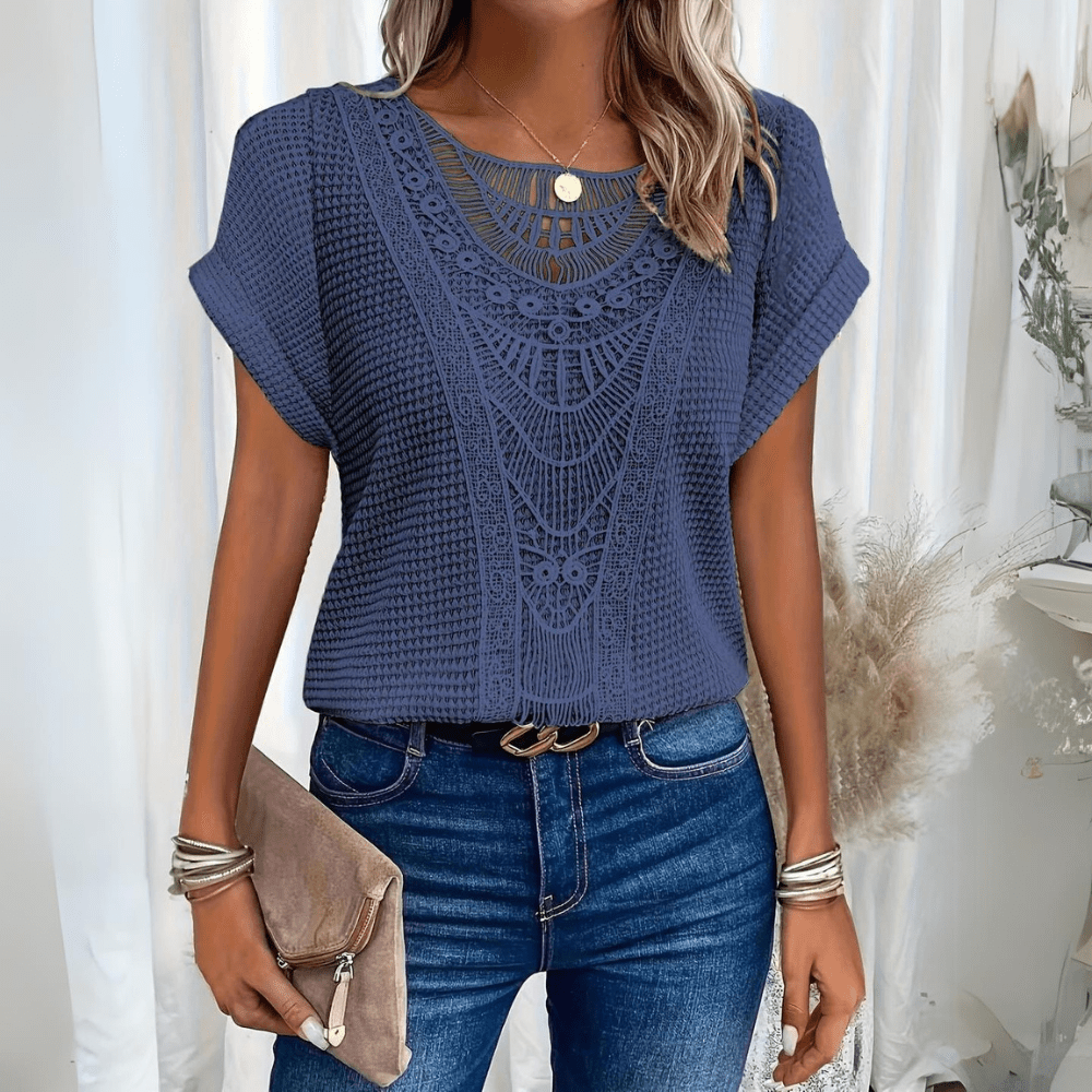 Aina - Elegant Ibiza style blouse