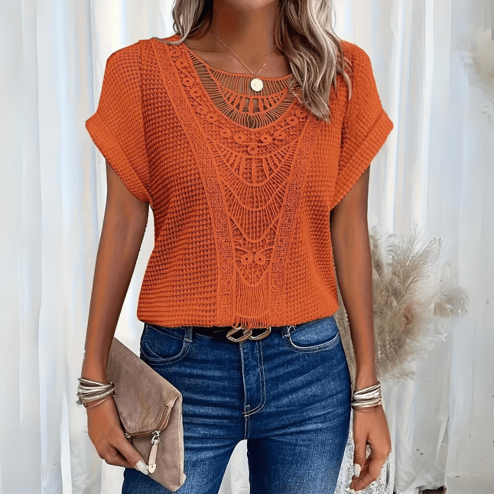 Aina - Elegant Ibiza style blouse