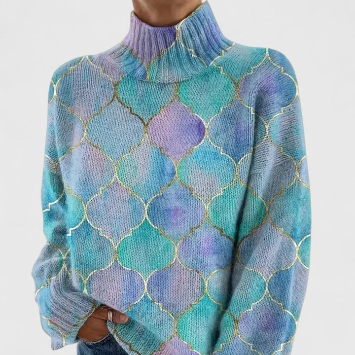Belirra - Women's Soft and Shiny Pastel Knit Sweater