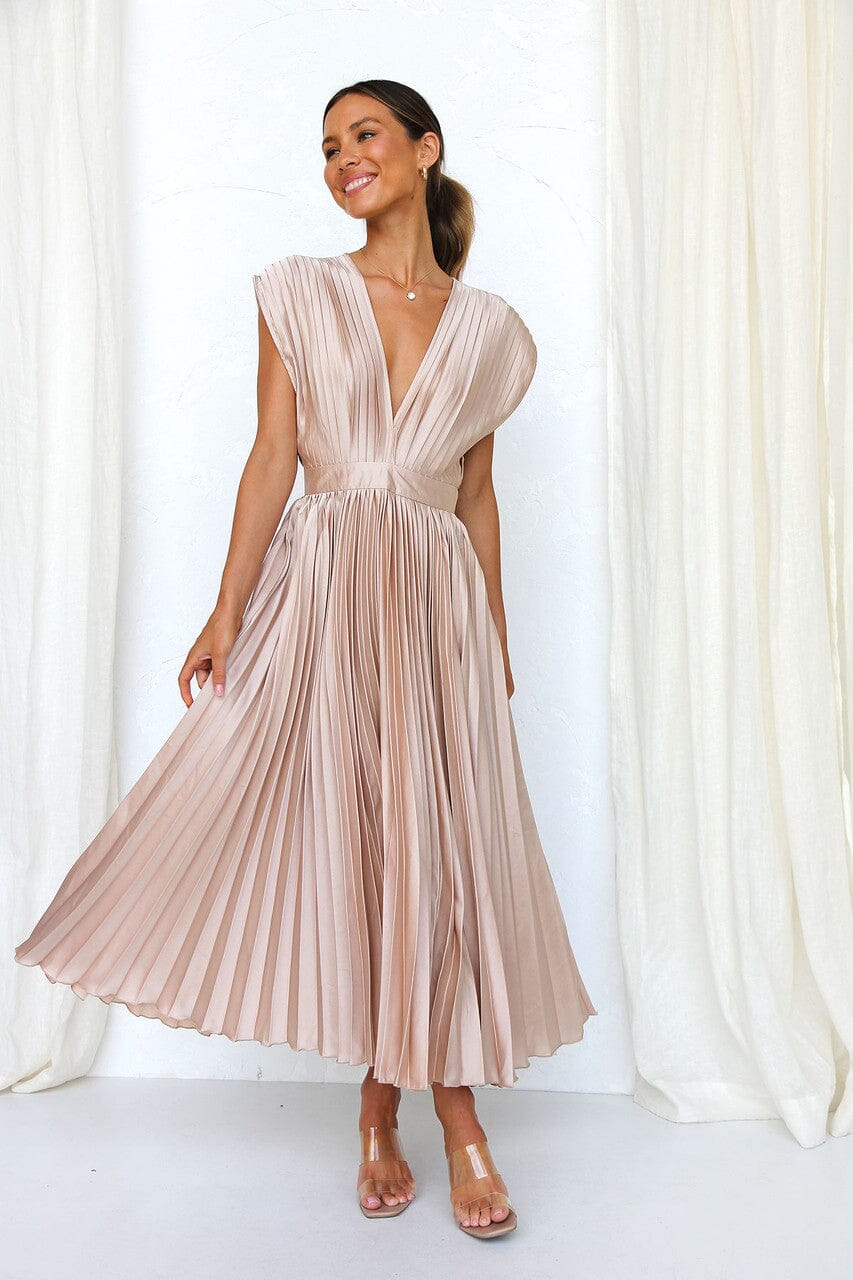 Solenne - Elegant Midi Dress