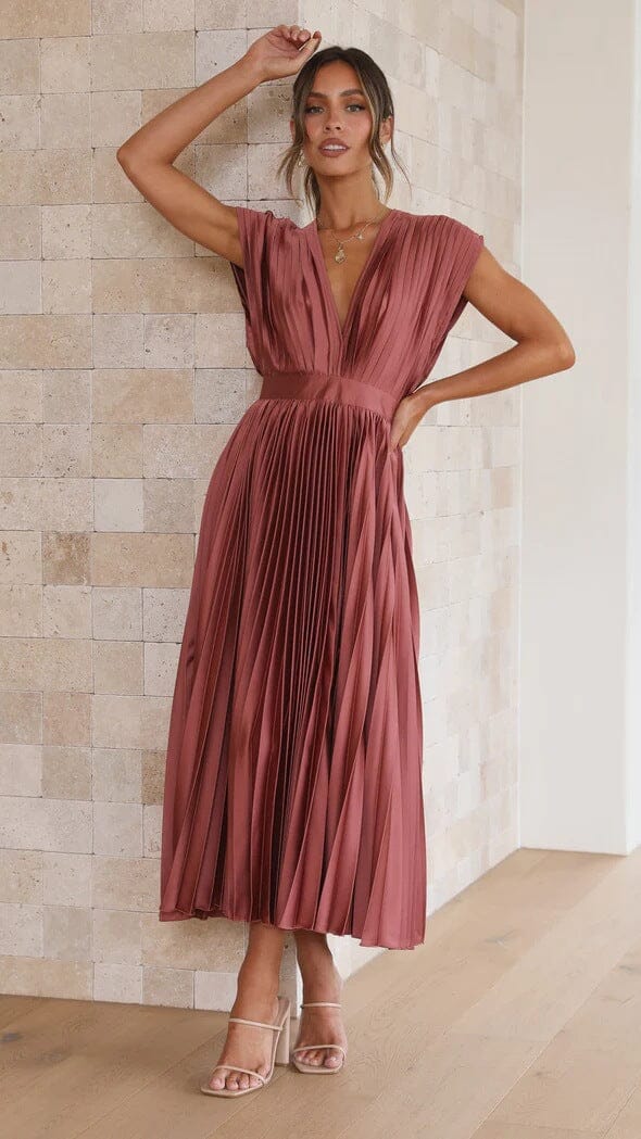 Solenne - Elegant Midi Dress