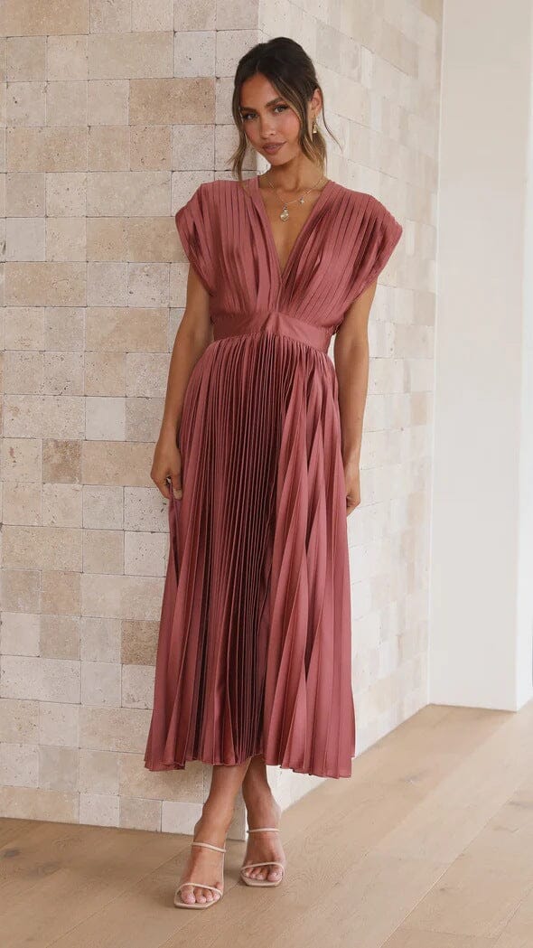 Solenne - Elegant Midi Dress