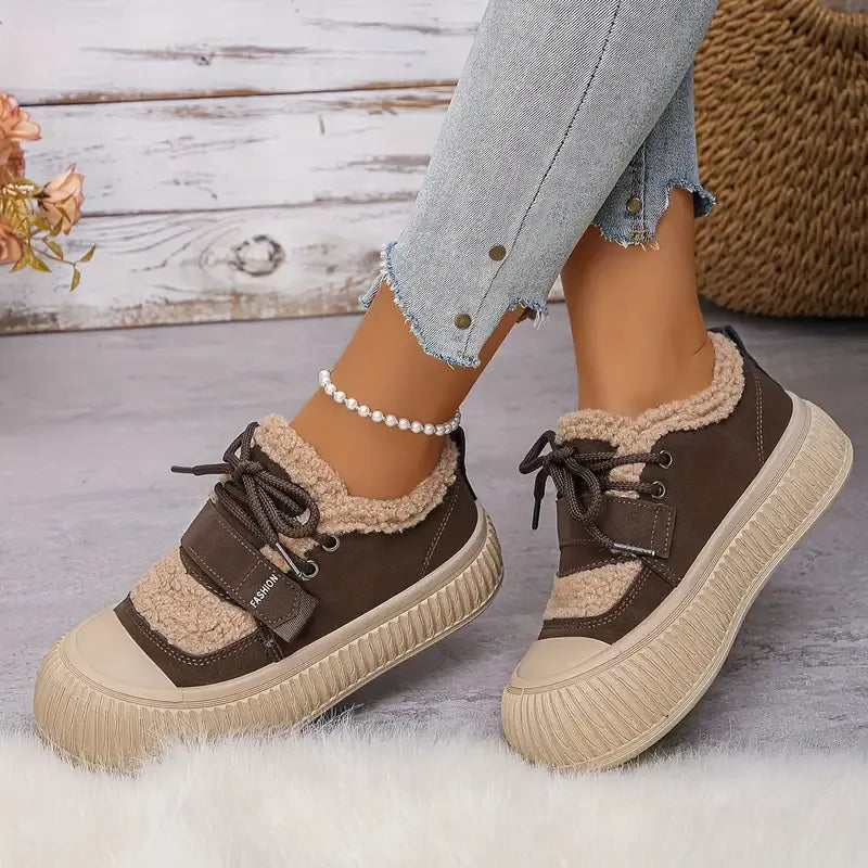 Nirelia - Women's Warm and Comfortable Winter Sneakers