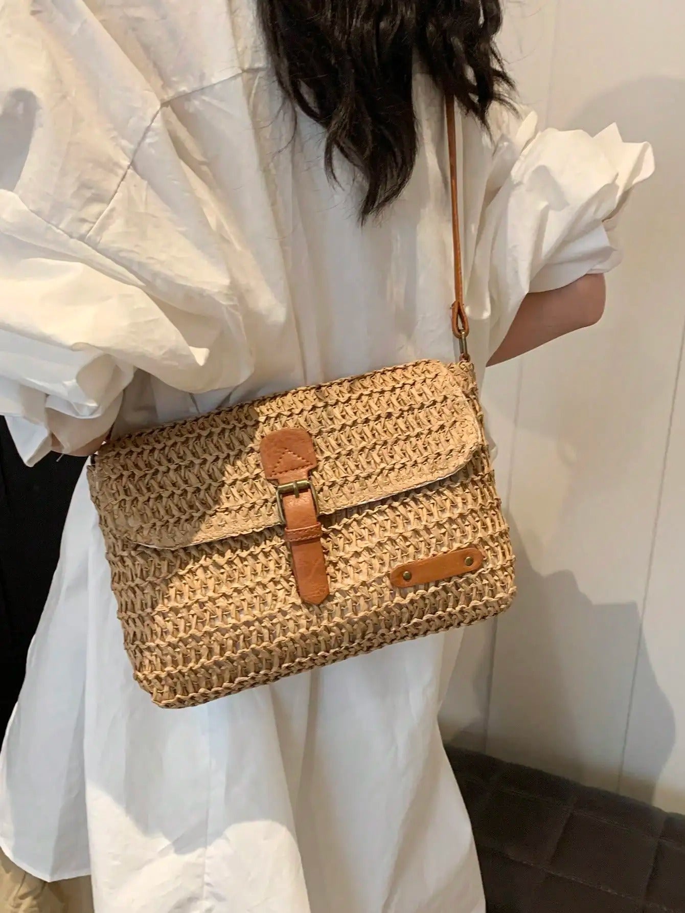 Evelien - Natural Straw Shoulder Bag - The Essential Summer Accessory