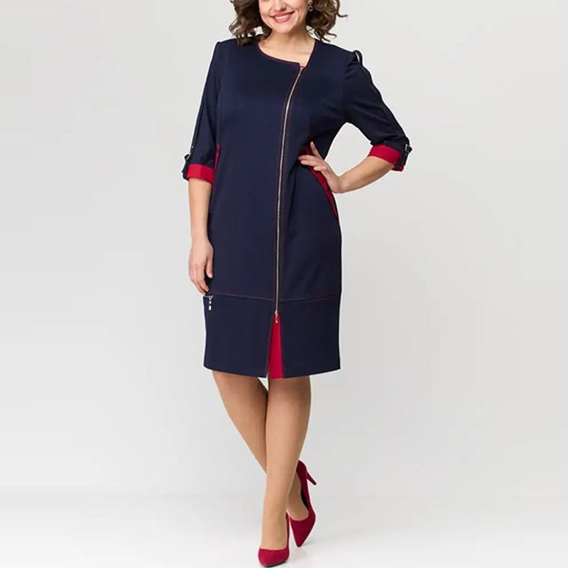 Hermine - Elegant Women's Dress with Side Closure