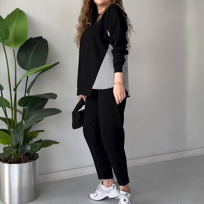 Anouk - Two Piece Colour Block Lounge Set