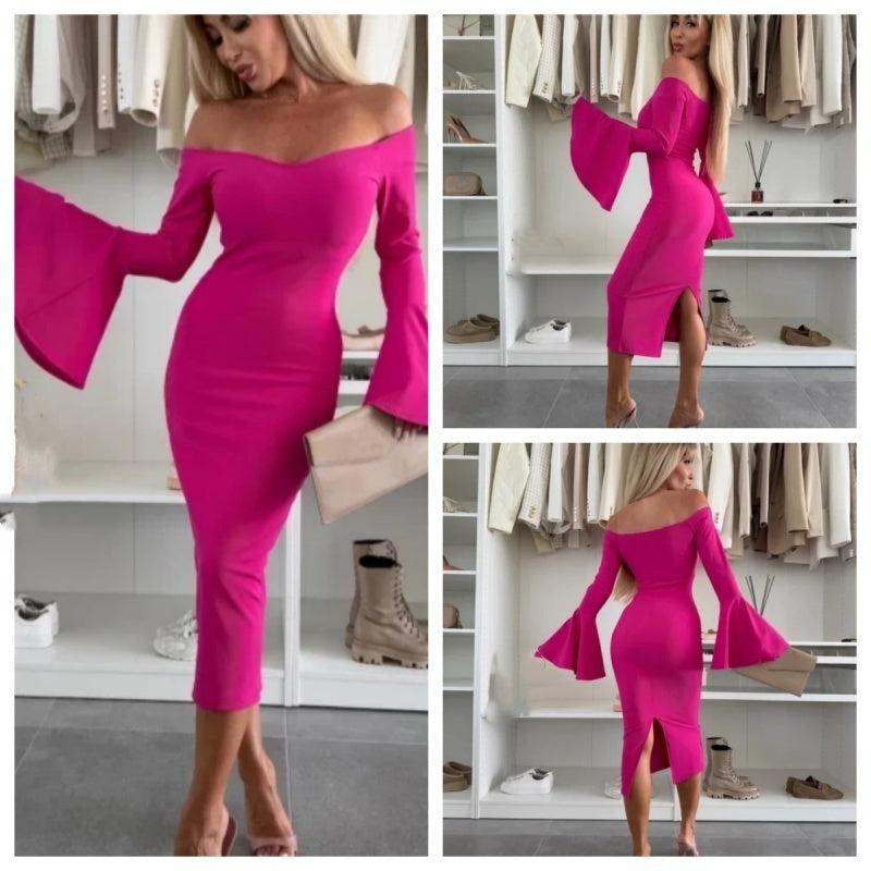 Philomène - Elegant Dress with Flared Sleeves