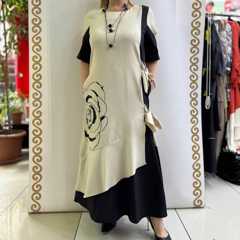 Hyelina - Colour Block Maxi Dress